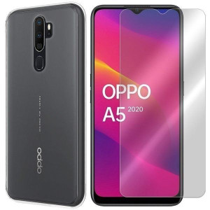 Etui Do Oppo A5 2020 Case Pokrowiec 0.3mm + Szkło