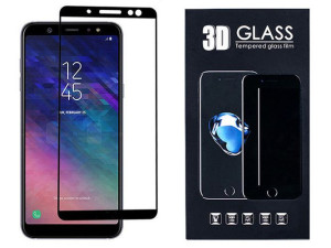 Sam Galaxy A6 Plus 2018 Szkło Hartowane 3d Czarne