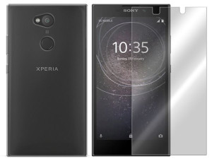 Sony Xperia L2 Etui Pokrowiec Case 0.3mm + Szkło
