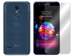 Lg K10 2018 Etui Case Pokrowiec 0.3mm + Szkło 9h