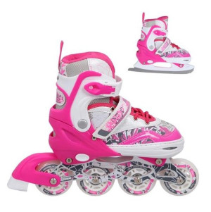 Łyżworolki Nf10927 A 2w1 Dark Pink Rozm.s(31-34)