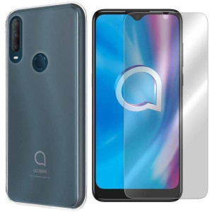 Etui Do Alcatel 1s 2020 Pokrowiec 0.3mm + Szkło 9h