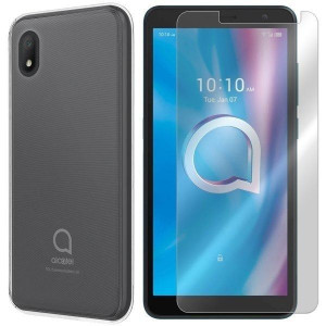 Etui Do Alcatel 1b 2020 Pokrowiec 0.3mm + Szkło 9h