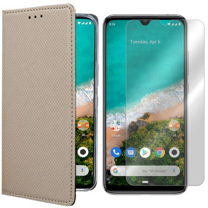 Etui Do Xiaomi Mi A3 Lite Pokrowiec Magnet + Szkło