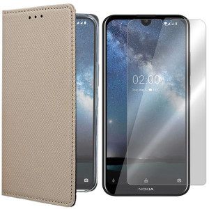 Etui Do Nokia 2.2 Pokrowiec Case Magnet + Szkło 9h