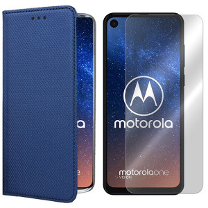 Etui Do Motorola P40 Pokrowiec Case Magnet + Szkło