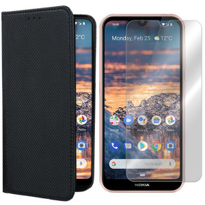 Etui Do Nokia 4.2 Case Pokrowiec Magnet + Szkło 9h