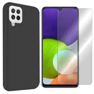 Etui Do Samsung Galaxy A22 4g Case Velvet + Szkło