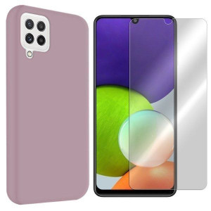 Etui Do Samsung Galaxy A22 4g Case Velvet + Szkło