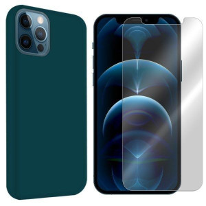 Etui Do Iphone 12 Pro Pokrowiec Velvet + Szkło 9h