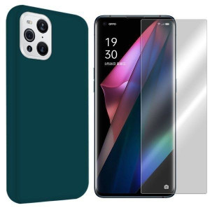 Etui Do Oppo Find X3 Pro Obudowa Velvet + Szkło 9h