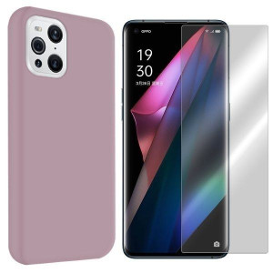Etui Do Oppo Find X3 Pro Obudowa Velvet + Szkło 9h