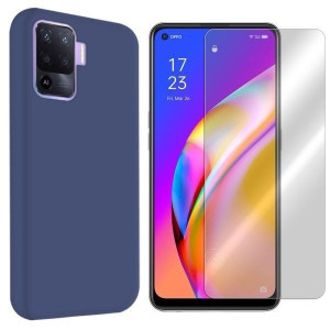 Etui Do Oppo Reno 5f Obudowa Tył Velvet + Szkło 9h