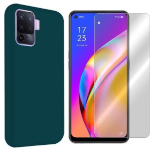 Etui Do Oppo Reno 5f Obudowa Tył Velvet + Szkło 9h