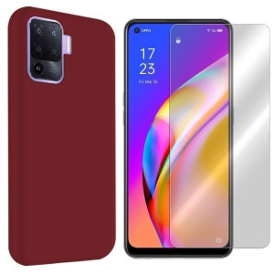 Etui Do Oppo Reno 5f Obudowa Tył Velvet + Szkło 9h