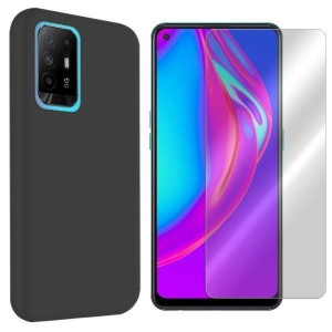 Etui Do Oppo Reno 5z Obudowa Tył Velvet + Szkło 9h