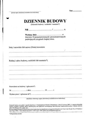 Dziennik Budowy