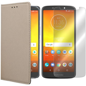 Etui Do Motorola Moto G6 Play Case Magnet + Szkło