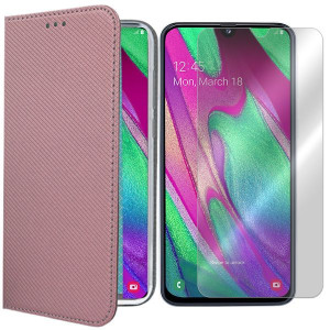 Etui Do Samsung Galaxy A40 Sm-a405 Magnet + Szkło
