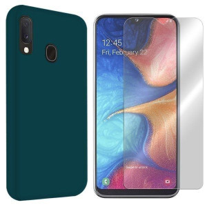 Etui Do Samsung Galaxy A20e Sm-a202 Velvet + Szkło