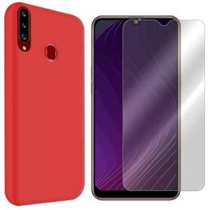 Etui Do Samsung Galaxy A20s Sm-a207 Velvet + Szkło