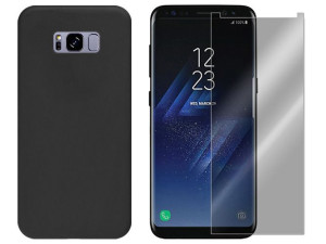 Galaxy S8 Plus G955 Etui Pokrowiec Velvet + Szkło