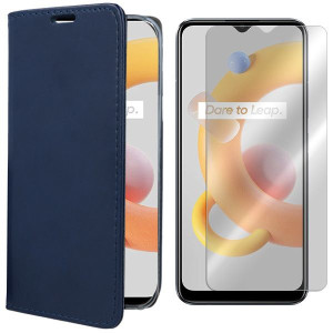 Etui Do Realme C20 Pokrowiec Magnetic + Szkło 9h