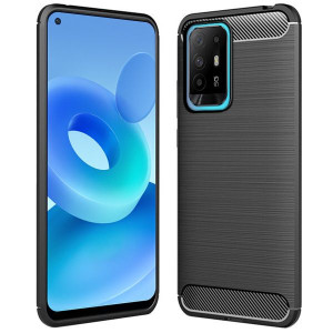 Etui Do Oppo A95 5g Pokrowiec Obudowa Case Karbon