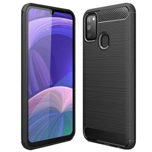 Etui Do Samsung Galaxy M21 M215 Pokrowiec Karbon