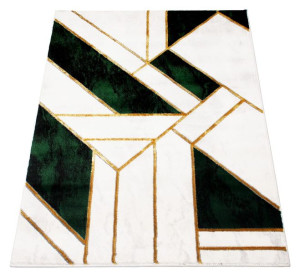 Dywan Diamente 04 geometryczny szaro zielono złoty