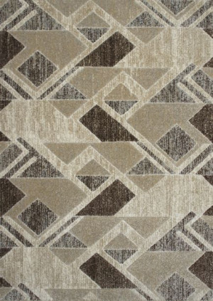 Dywan Romantic geometria beżowy / brązowy 60x110
