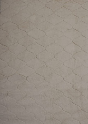 Dywan Rabbit 3D beżowy pluszowy jak futro królicze      80x140