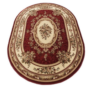 Dywan Exclusive Klasyczny Owal 04 czerwony 160x220