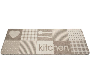 Dywanik do kuchni chodnik antypoślizgowy kitchen beżowy 67x140