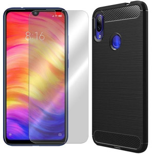 Etui Do Xiaomi Redmi Y3 Futerał Karbon + Szkło 9h