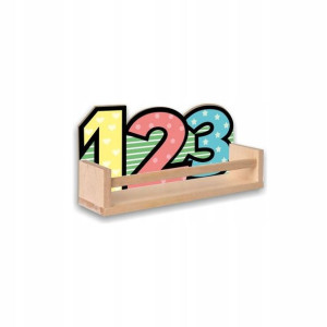 Półka drewniana 123 EDUKACYJNA styl skandynawski