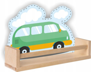 Półka drewniana autko samochód cars auto