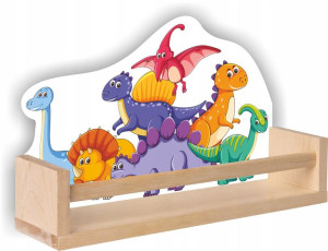 Półka drewniana dino DINOZAUR dinozaury prezent