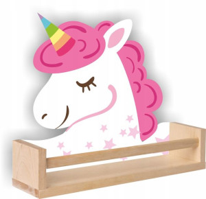 Półka drewniana kucyk konik pony jednorożec 01