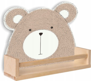 Półka drewniana miś bear 2 styl skandynawski