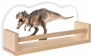 Półka drewniana T-REX DINOZAUR dinuś na prezent 02