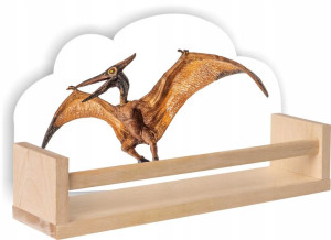 Półka drewniana T-REX DINOZAUR predodaktyl dino