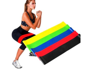 Gumy Taśmy Do Ćwiczeń 5x Mini Band Fitness Zestaw