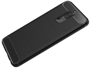 Huawei Mate 10 Lite Kabura Etui Obudowa Karbon Tył