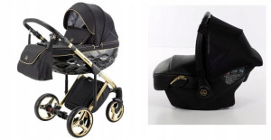 Adamex Chantal C1 Special Edition 3w1+ Fotel GOLD