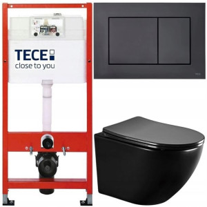 Tece Geberit Stelaż Zestaw Podtynkowy Wc Czarny
