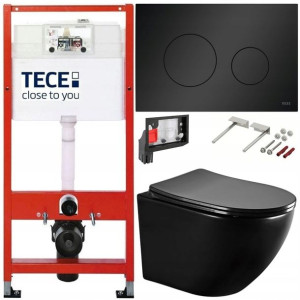 Tece Geberit Zestaw Podtynkowy Wc Fresh 6w1 Czarny