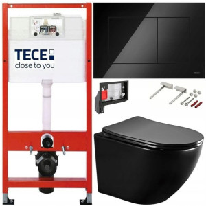 Tece Geberit Zestaw Podtynkowy Wc Fresh 6w1 Czarny