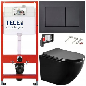 Tece Geberit Zestaw Podtynkowy Wc Fresh 6w1 Czarny