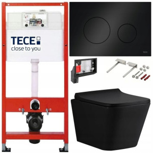 Tece Geberit Zestaw Podtynkowy Wc Fresh 6w1 Czarny